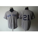 mlb new york yankees #21 grey