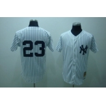 mlb new york yankees #23 mattingly m&n white