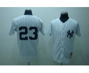 mlb new york yankees #23 mattingly m&n white