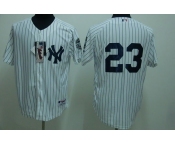 mlb new york yankees #23 mattingly white(2009 logo)