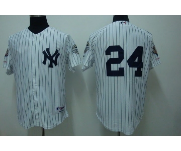 mlb new york yankees #24 canó white(2009 logo)