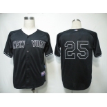 mlb new york yankees #25 teixeira black 2010