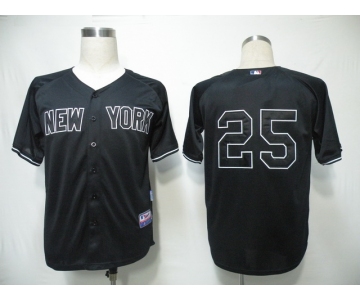 mlb new york yankees #25 teixeira black 2010