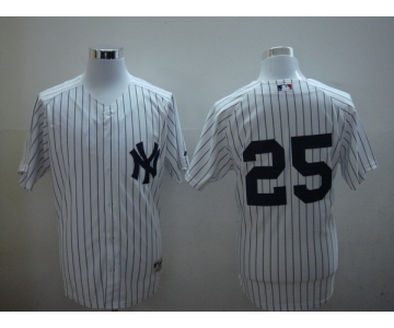 mlb new york yankees #25 teixeira white(2010)