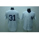 mlb new york yankees #31 vazquez white