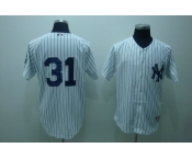 mlb new york yankees #31 vazquez white