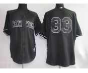 mlb new york yankees #33 swisher black