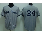 mlb new york yankees #34 burnett grey(2009 logo)