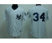 mlb new york yankees #34 burnett white