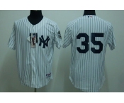 mlb new york yankees #35 mussina white(2009 logo)