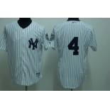 mlb new york yankees #4 lou gehrig white(2009 logo)