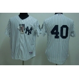 mlb new york yankees #40 wang white(2009 logo)