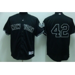 mlb new york yankees #42 rivera black(2009 logo)