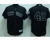 mlb new york yankees #42 rivera black(2009 logo)