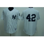 mlb new york yankees #42 rivera white(2009 logo)