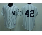 mlb new york yankees #42 rivera white(2009 logo)