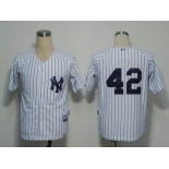 mlb new york yankees #42 rivera white[black stripe]