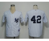 mlb new york yankees #42 rivera white[black stripe]