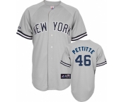 mlb new york yankees #46 pettitte grey(2009 logo)