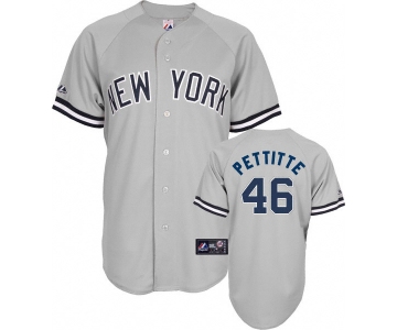 mlb new york yankees #46 pettitte grey(2009 logo)