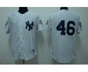 mlb new york yankees #46 pettitte white(2009 logo)