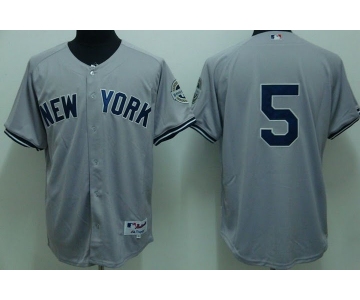 mlb new york yankees #5 dimaggio grey(2009 logo)