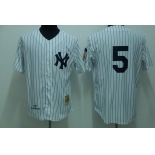 mlb new york yankees #5 dimaggio m&n white