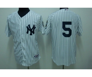 mlb new york yankees #5 dimaggio white(2009 logo)