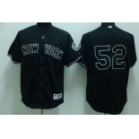 mlb new york yankees #52 sabathia black(2009 logo)