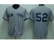 mlb new york yankees #52 sabathia grey(2009 logo)