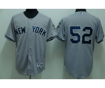 mlb new york yankees #52 sabathia grey(2009 logo)