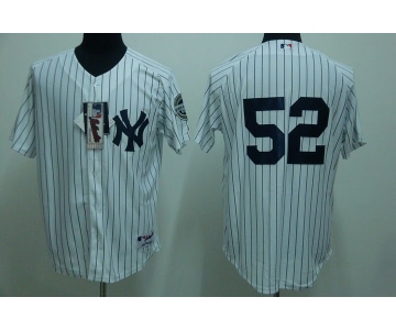 mlb new york yankees #52 sabathia white(2009 logo)