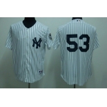 mlb new york yankees #53 abreu white(2009 logo)