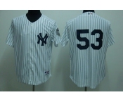 mlb new york yankees #53 abreu white(2009 logo)