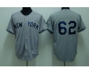 mlb new york yankees #62 chamberlain grey(2009 logo)