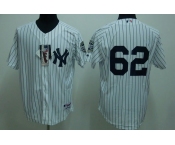 mlb new york yankees #62 chamberlain white(2009 logo)