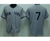 mlb new york yankees #7 mantle grey(2009 logo)