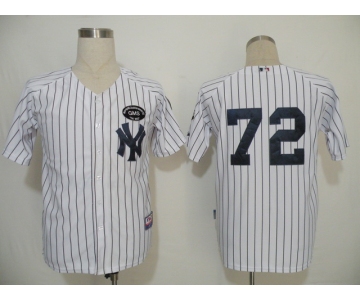 mlb new york yankees #72 dellin betances white(black strip)[gms]