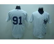 mlb new york yankees #91 aceves white