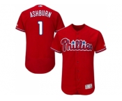 Men Philadelphia Phillies #1 Richie Ashburn Red Flexbase Authentic Collection Stitched MLB Jersey