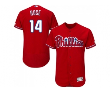 Men Philadelphia Phillies #14 Pete Rose Red Flexbase Authentic Collection Stitched MLB Jersey