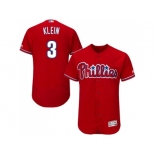 Men Philadelphia Phillies #3 Chuck Klein Red Flexbase Authentic Collection Stitched MLB Jersey