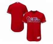 Men Philadelphia Phillies Blank Red Flexbase Authentic Collection Stitched MLB Jersey