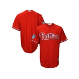 Men Philadelphia Phillies Customized Majestic Scarlet 2018 Spring Training Cool Base Team Jersey