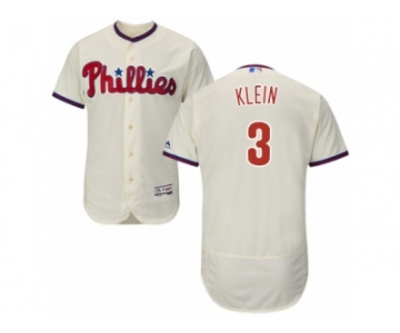 Men's Majestic Philadelphia Phillies #3 Chuck Klein Cream Flexbase Authentic Collection MLB Jersey