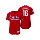 Men's Philadelphia Phillies #16 Cesar Hernandez 2017 Spring Training Flex Base Authentic Collection Stitched Baseball Jersey