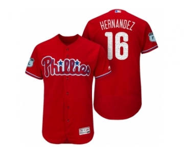 Men's Philadelphia Phillies #16 Cesar Hernandez 2017 Spring Training Flex Base Authentic Collection Stitched Baseball Jersey