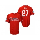 Men's Philadelphia Phillies #27 Aaron Nola 2017 Spring Training Cool Base Stitched MLB Jersey