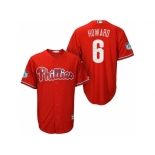 Men's Philadelphia Phillies #6 Ryan Howard 2017 Spring Training Cool Base Stitched MLB Jersey