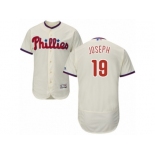 Philadelphia Phillies #19 Tommy Joseph Cream Flexbase Authentic Collection MLB Jersey